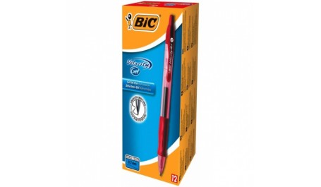 BIC Gelinis rašiklis GEL-OCITY 0.7 mm, raudonas, 12 vnt