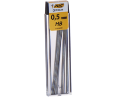 BIC Grafitai LEADS 0,5 mm, kietumas HB, pakuotėje 12 vnt 038146