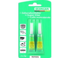 STANGER Klijai Superglue 2 x 3 g, pakuotėje 12vnt 18041