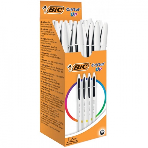 BIC Tušinukas Cristal Bicolor 1.2 mm, juodas, pakuotėje 20 vnt 494732