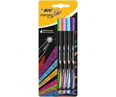 BIC Rašiklių rinkinys Fineliners INTENSITY FINE FUN MIX 4 spalvų rinkinys 449275