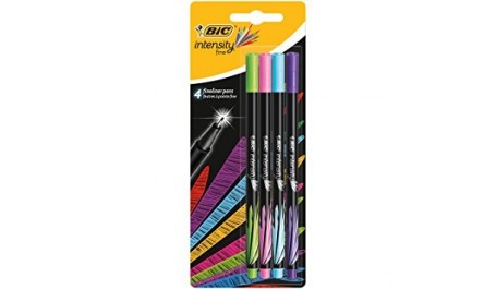 BIC Rašiklių rinkinys Fineliners INTENSITY FINE FUN MIX 4 spalvų rinkinys 449275