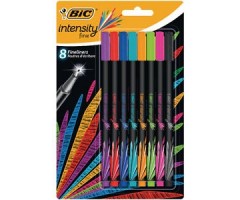 BIC Rašiklių rinkinys Fineliners INTENSITY FINE 0.4 mm, 8 spalvų rinkinys 449268