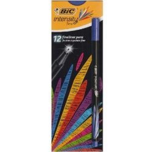 BIC Rašiklis Fineliners INTENSITY FINE, mėlynas, pakuotėje 12vnt 449213