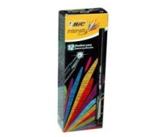 BIC Rašiklis Fineliners INTENSITY FINE, juodas, pakuotėje 12vnt 449206
