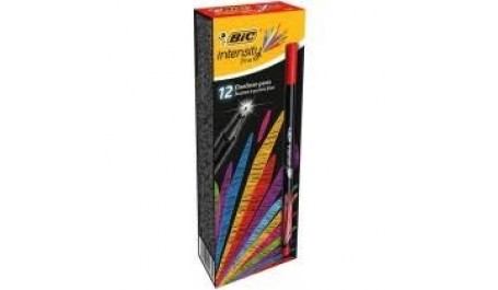 BIC Rašiklis Fineliners INTENSITY FINE, raudonas, pakuotėje 12vnt 449350