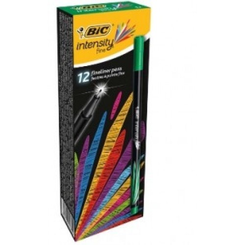 BIC Rašiklis INTENSITY FINE, žalias, pakuotėje 12vnt 449190