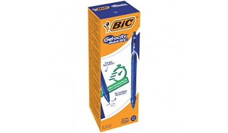 BIC Gelinis rašiklis GEL-OCITY QUICK DRY, mėlynas, pakuotėje 12vnt 498303