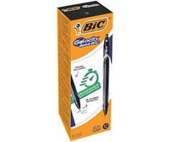BIC Gelinis rašiklis GEL-OCITY QUICK DRY, juodas, pakuotėje 12vnt 494664