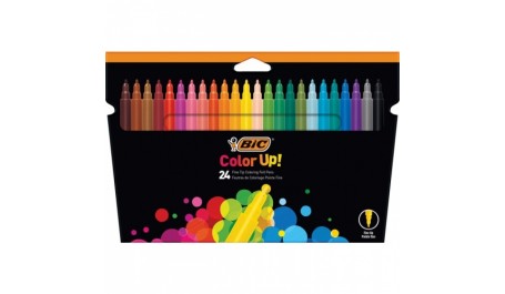 BIC Flomasteriai Felt Pens Color Up 24 spalvų rinkinys 499317