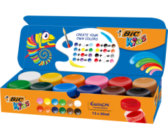 BIC Guašas Poster paint 12 spalvų, 485518