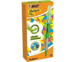 BIC Teksto žymeklis Highlighter FLEX, žalias, pakuotėje 12vnt 494619