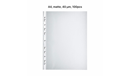 AD Class Įmautės dokumentams A4 matinės 40 mikr., pakuotėje 100vnt