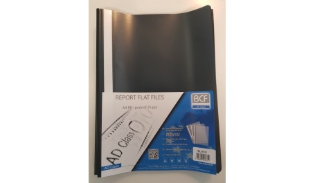 AD Class Segtuvėlis skaidriu viršeliu 100/150 juodas,pakuotėje 25vnt