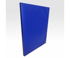 Plastikinis aplankas su gumelėmis  15 MM, mėlynas 1 vnt