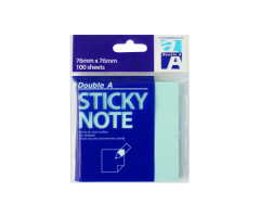 Double A Lipnūs lapeliai Blue 76x76 mm, 100 lapelių