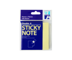 Double A Lipnūs lapeliai Neon Lemon 76x76 mm, 100 lapelių