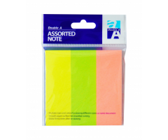 Double A Lipnūs lapeliai Neon 76x25 mm, Mix 3 Colors