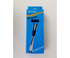 Gelinis rašiklis su kamšteliu 10 vnt, Mėlynas