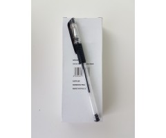 Gelinis rašiklis su kamšteliu 10 vnt, Juodas