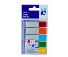 Double A Plastikiniai žymekliai - indeksai 5C 45x12 mm Colors at ends