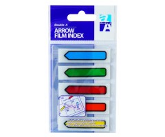 Double A Plastikiniai žymekliai - indeksai 5C 45x12 mm Full colors