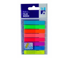 Double A Plastikiniai žymekliai - indeksai 8C 45x8 mm Full colors