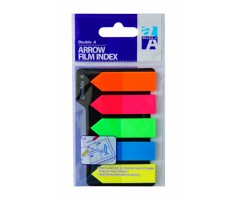 Double A Plastikiniai žymekliai - indeksai 5C 45x12 mm Arrow