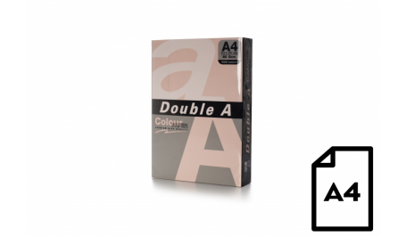 Spalvotas popierius Double A, 80g, A4, 500 lapų, Flamingo