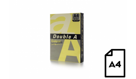 Spalvotas popierius Double A, 80g, A4, 500 lapų, Butter