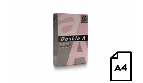 Spalvotas popierius Double A, 80g, A4, 500 lapų, Pink