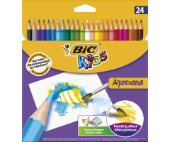 BIC Spalvoti pieštukai AQUACOULEUR 24 spalvų rinkinys