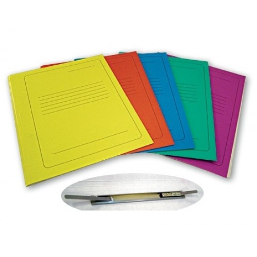 Kartoninis segtuvėlis A4 280g, geltonas su spauda ir įsegėle