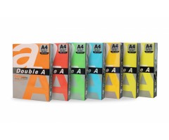 Spalvotas popierius Double A, 80g, A4, 100 lapų, Rainbow 5