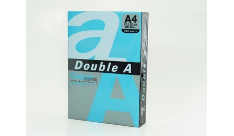 Spalvotas popierius Double A, 80g, A4, 500 lapų, Deep Blue