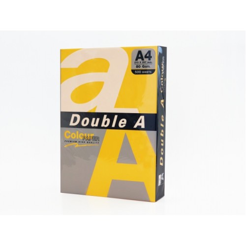 Spalvotas popierius Double A, 80g, A4, 500 lapų, GOLD