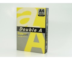 Spalvotas popierius Double A, 80g, A4, 500 lapų, Lemon