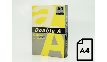 Spalvotas popierius Double A, 80g, A4, 500 lapų, Rainbow 5
