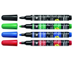STANGER Permanentiniai žymekliai M235, 1-3 mm, 4 spalvų rinkinys 712012