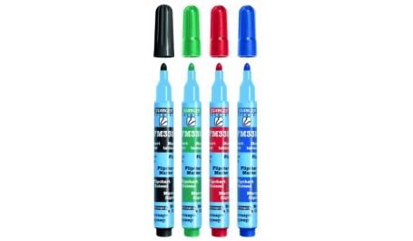 STANGER Žymekliai Flipchart FM335, 1-3 mm, 4 spalvų rinkinys 713004