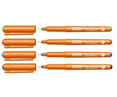 STANGER Žymekliai skaidrėms 0.4 mm, 4 spalvų rinkinys 710049