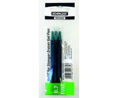 STANGER Gelinė šerdelė rašikliui Eraser 0.7 mm, žalias, pakuotėje 3 vnt 18000300083