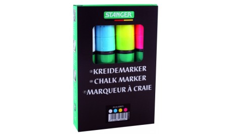 STANGER Kreidinių žymenklių rinkinys, 8-15 mm, pakuotėje 4 vnt 620075