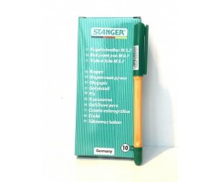 STANGER Tušinukas Finepoint Softgrip 0.7 mm, žalias, pakuotėje 50 vnt 18000300058