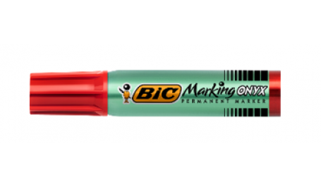 BIC Permanentinis markeris Onyx 1482, raudonas, 12vnt. dėžutėje