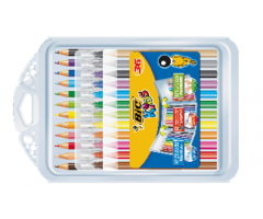 Kid Couleur felt pens, Plastidecor crayons and Evolution coloring pencils
