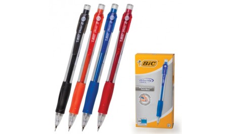 Bic Velocity MP05 mechaninis pieštukas su 3 x 0.5mm HB grafitais (dėžutėje 12vnt. skirtingomis korpu