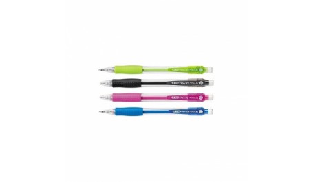 Bic Velocity MP07 mechaninis pieštukas su 3 x 0.7mm HB grafitais (dėžutėje 12vnt. skirtingomis korpu