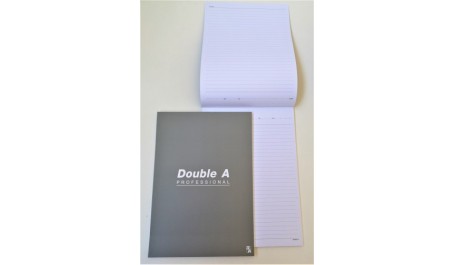 Double A sąsiuvinis užrašams, linijomis A4 formato, 70gsm, 50 lapų. (4ių intensivių spalvų miksas)
