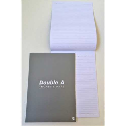 Double A sąsiuvinis užrašams, linijomis A4 formato, 70gsm, 50 lapų. (4ių intensivių spalvų miksas)